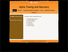 Tablet Screenshot of alphatowingrecoveryutah.com